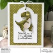 DINO SENTIMENT SET (INCLUDES 7 RUBBER STAMPS)
